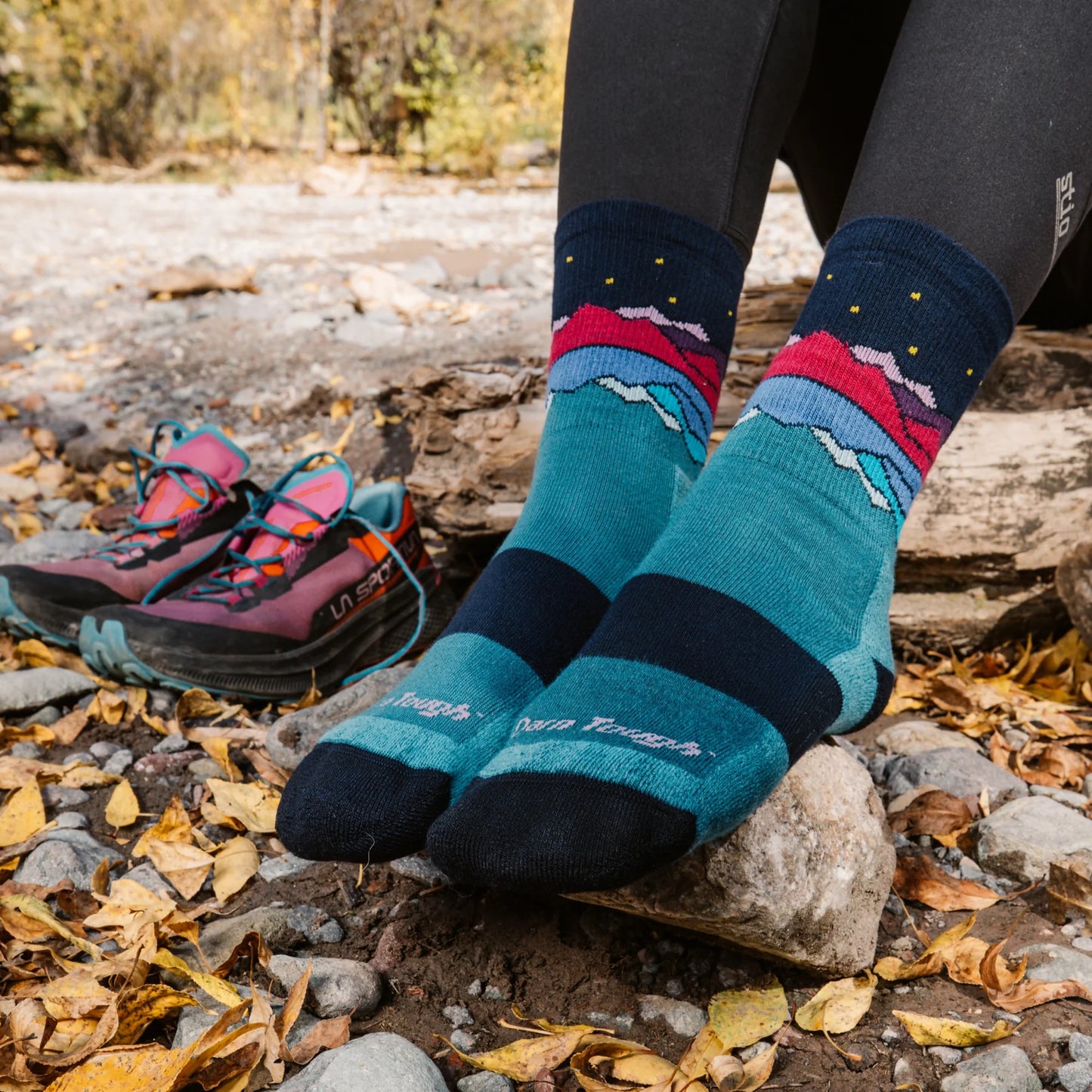 Women's Mirror Lake Micro Crew Midweight Hiking Socks 5025 by Darn Tough