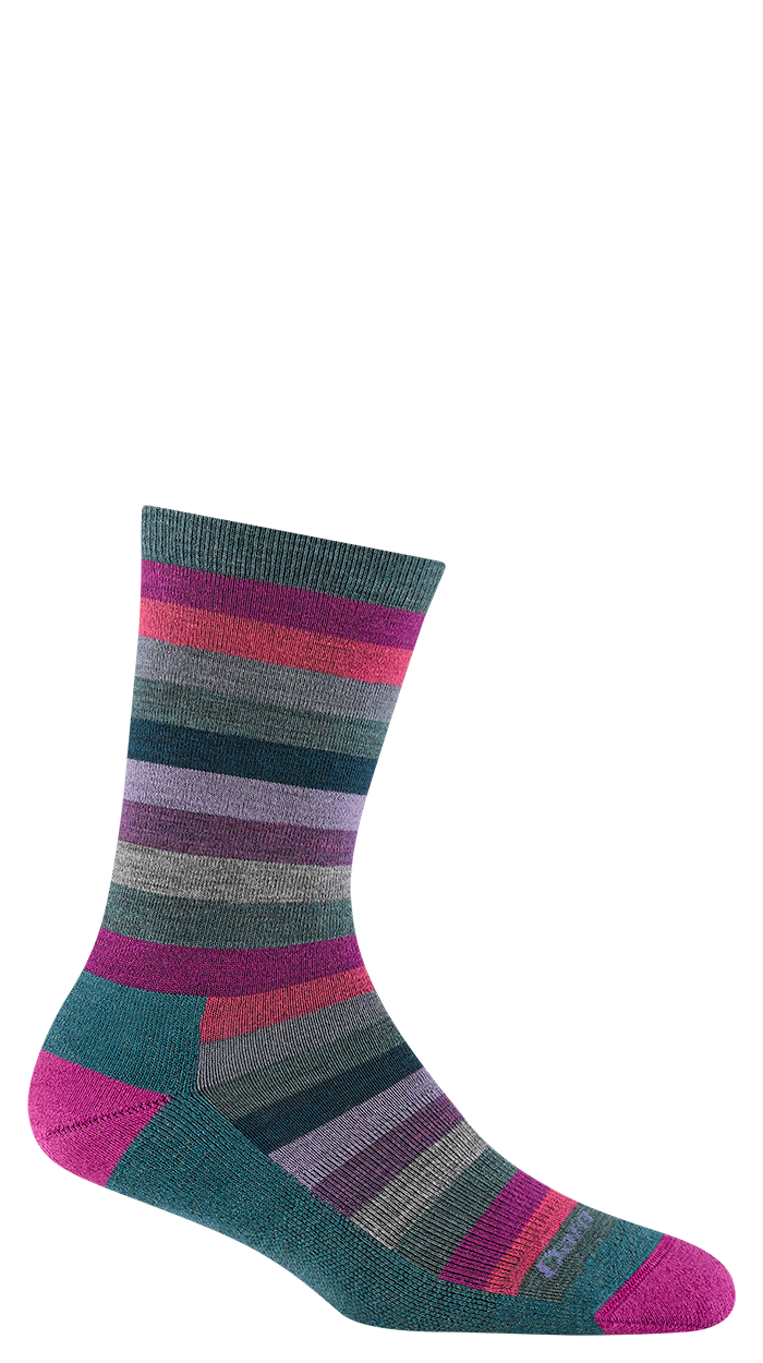 Women's Mystic Stripe Crew Lightweight Lifestyle Socks 1644 by Darn Tough