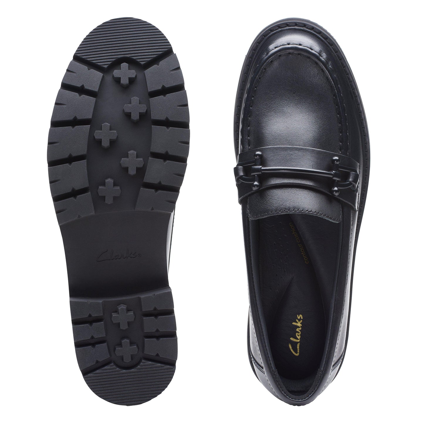 Orianna Bit Black Leather by Clarks