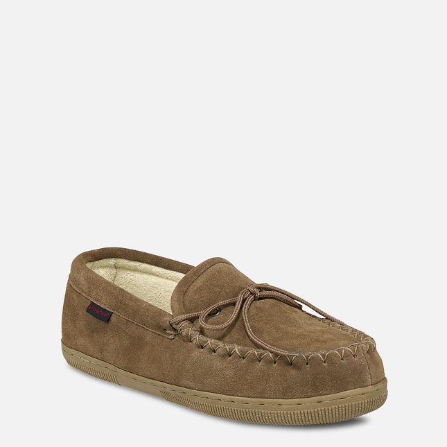 Cloth-Lined Suede Loafer Slippers by Red Wing – Owatonna Shoe