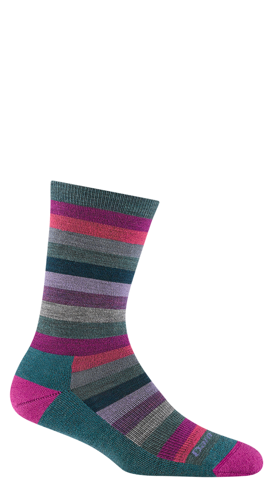 Women's Mystic Stripe Crew Lightweight Lifestyle Socks 1644 by Darn Tough