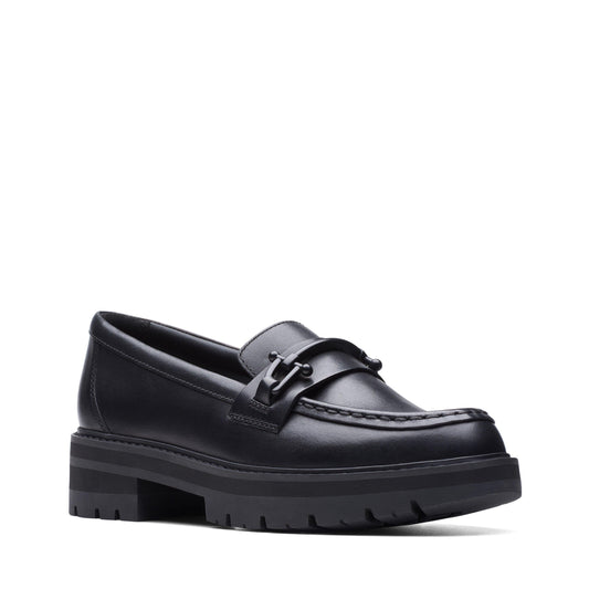 Orianna Bit Black Leather by Clarks