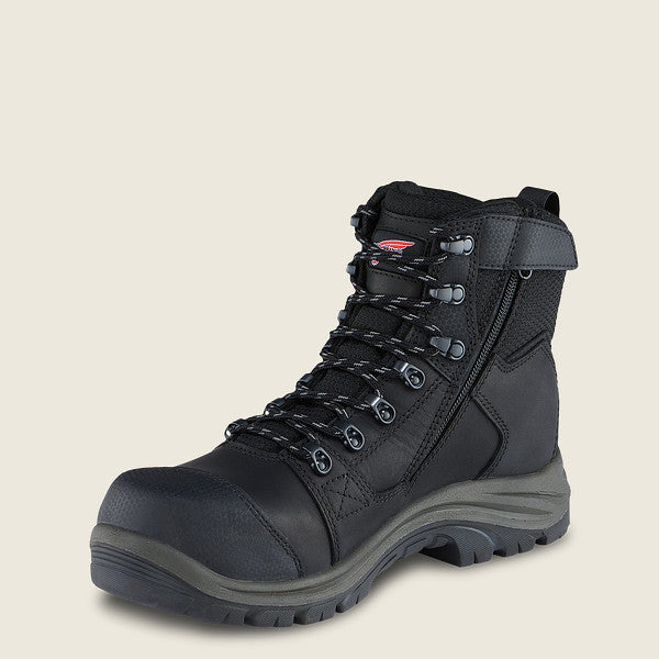 Red wing black sale steel toe boots